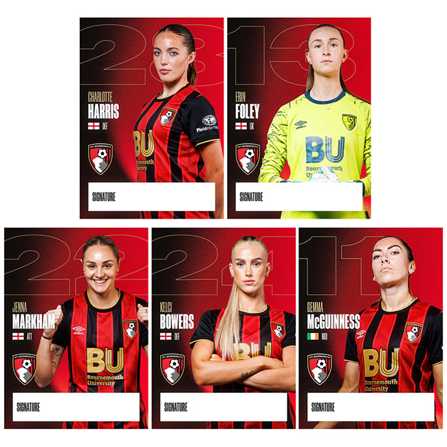 Womens Player Cards - 25/26 Season