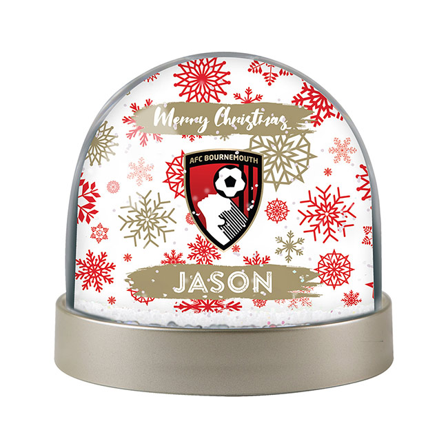 Personalised Snow Dome - Club Crest