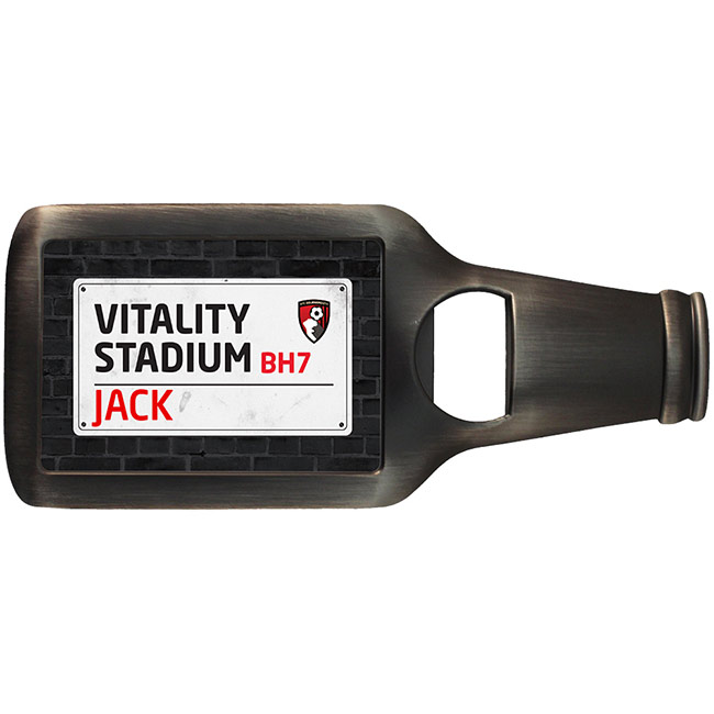 AFC Bournemouth Personalised Bottle Opener Magnet - Street S