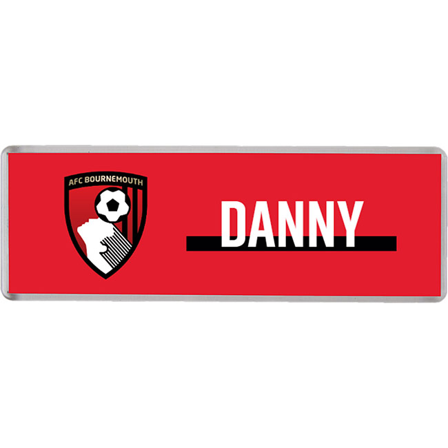 AFC Bournemouth Personalised Fridge Magnet - Red Crest