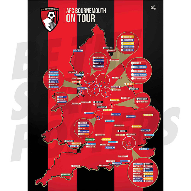 A2 Football Map Poster