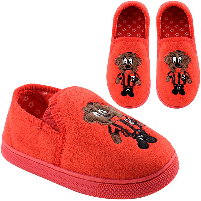 Toddlers Mascot Slippers - Red