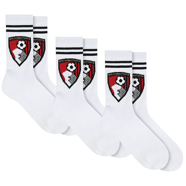 Adults 3 Pack Crew Sports Socks - White