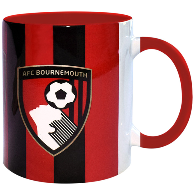 AFC Bournemouth Striped Crest Mug