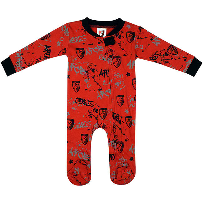 Graffiti Sleepsuit - Red