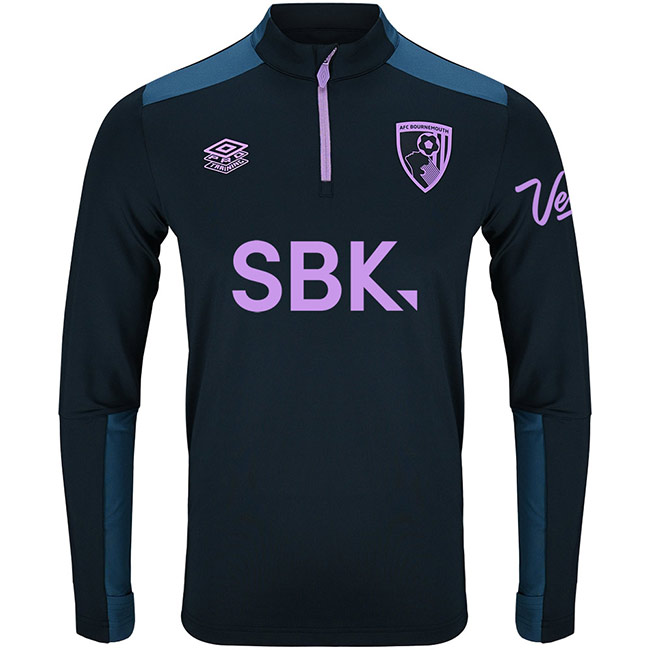 Mens 25/26 Training Quarter Zip Top - Blueberry