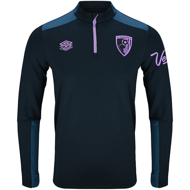 Childrens 25/26 Training Quarter Zip Top - Blueberry