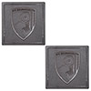 2 Pack 3D Metal Coasters