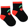 Baby Socks - Black / Red