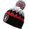 Adults Chevron Beanie - Black / Red