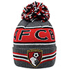 Adults Classic Bobble Hat - Grey / Red