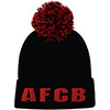 Adults Collegiate Beanie - Black / Red