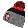 AFC Bournemouth Adults Beanie Hat - Grey / Black / Red