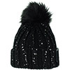 AFC Bournemouth Adults Shimmering Beanie - Black