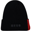 Adults Text Cuff Beanie - Black