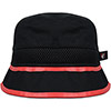 Adults Classic Bucket Hat - Black / Red