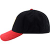 Adults Classic Cord Cap - Black / Red