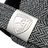 Adults Herringbone College Cap - Grey