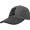 Adults Herringbone College Cap - Grey