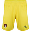 Childrens Goalkeeper Shorts 22/23 - Yellow
