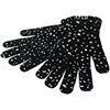Adults Shimmering Gloves - Black