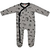 Babies Graphic Sleepsuit - Grey Marl