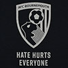 AFC Bournemouth Adults Hate Hurts T Shirt - Black