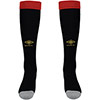 Adults Home Socks 24/25 - Black / Red