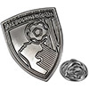 AFC Bournemouth Tonal Crest Pin Badge - Silver