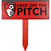 AFC Bournemouth Wooden Keep Off The Pitch Sign