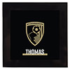 AFC Bournemouth Personalised Glass Coaster - Gold Crest