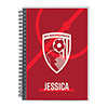 AFC Bournemouth Personalised Notebook - White Crest