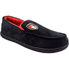 Mens Crest Moccasin Slippers - Black