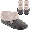 Womens Bootee Slippers - Grey