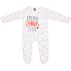 Babies Star Sleepsuit - White