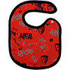 Graffiti 2 Pack Baby Bibs - Red