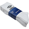 Adults Umbro 3 Pack Socks - White