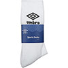 Youths Umbro 3 Pack Socks - White