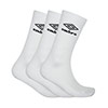 Youths Umbro 3 Pack Socks - White