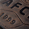 Vintage Leather Football Wallet - Brown