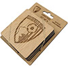 Wooden Crest Coasters - 4 Pack