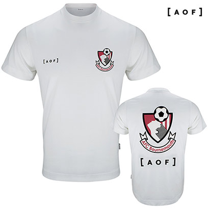 AFCB X Art Of Football 90s Crest T Shirt - White