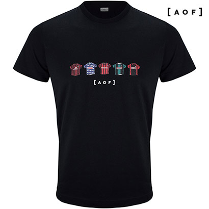 AFCB X Art Of Football Retro Kit T Shirt - Black