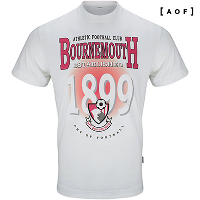 AFCB X Art Of Football Retro Graphic T Shirt - White