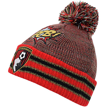 Youth Impact Beanie - Red / Black / Gold