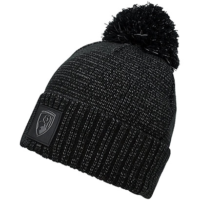 Adults Reflective Beanie - Black