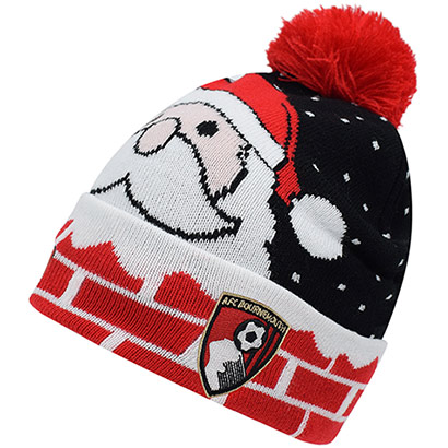 Adults Father Christmas Beanie - Red / Black
