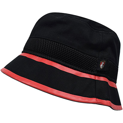 Adults Classic Bucket Hat - Black / Red