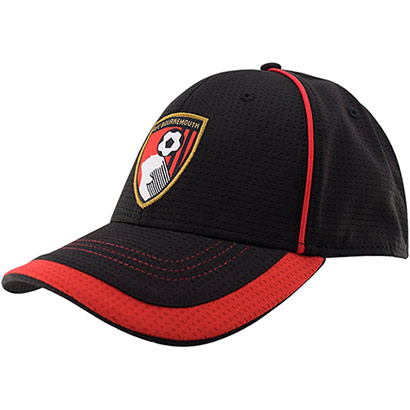 Adults Sports Cap - Black / Red