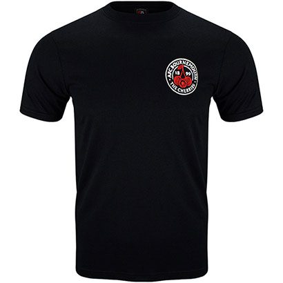 Adults Essential Cherries T Shirt - Black